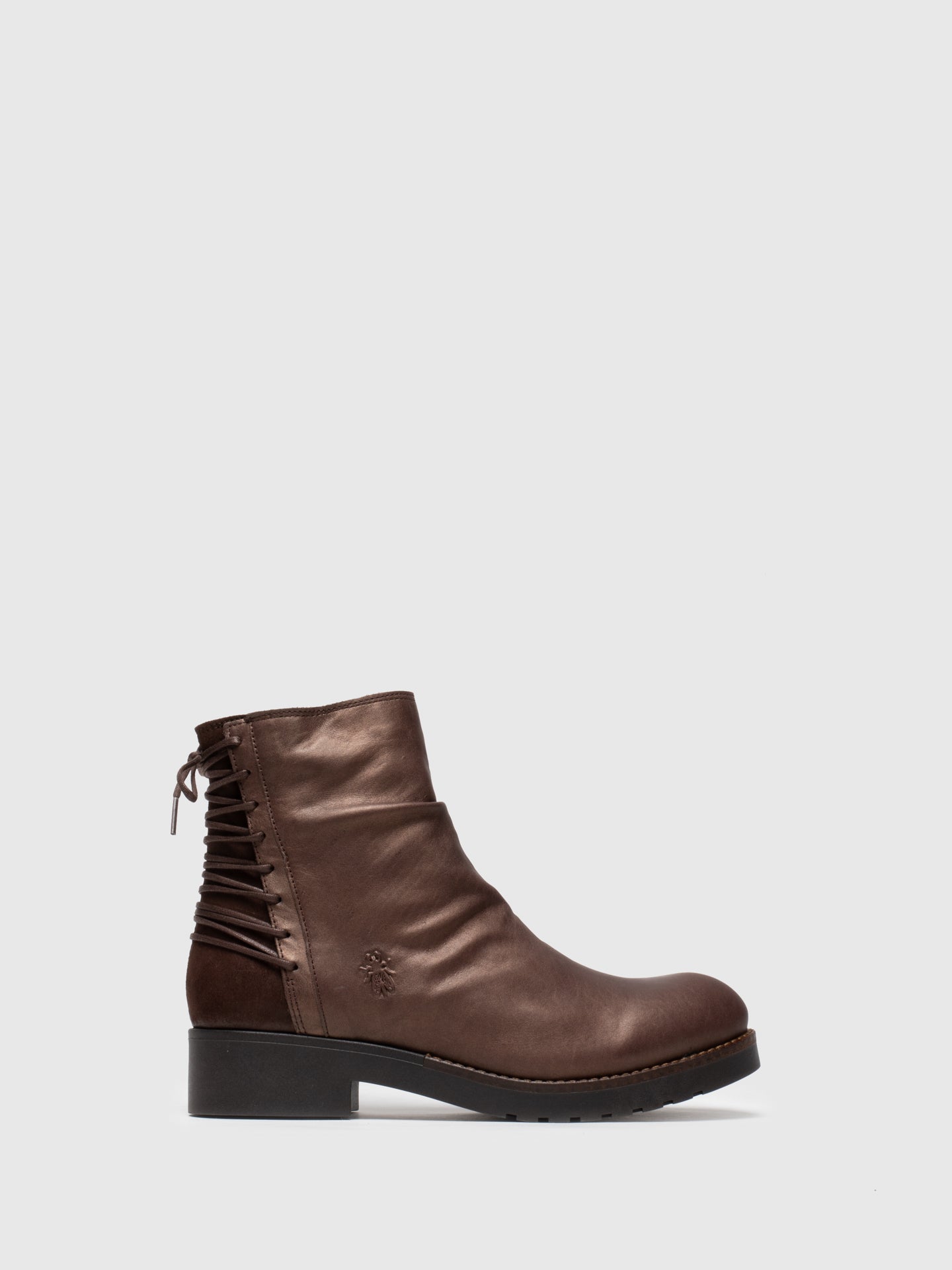 Fly London Brown Zip Up Ankle Boots